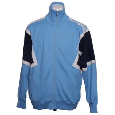 Träningsjacka (Blå, Vit) från Adidas Bomull, Polyester