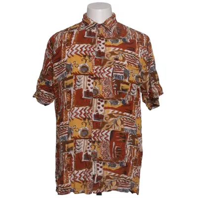 Short sleeve shirt (Yellow, Brown, Multicolored) from Man's World Viscose