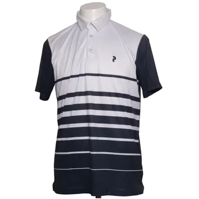 Poloshirt (Blau, Weiß) von Peak Performance Recyceltes Polyester