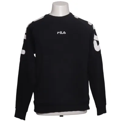 Sweatshirt (Black, White) from Fila Cotton, Polyester