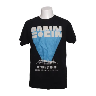 T-shirt (Zwart, Blauw) van Rammstein Katoen