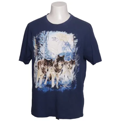 T-shirt (Blå, Flerfarvet) fra Atlas for Men Bomuld