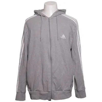Kapuzenpullover (Grau, Weiß) von Adidas Baumwolle
