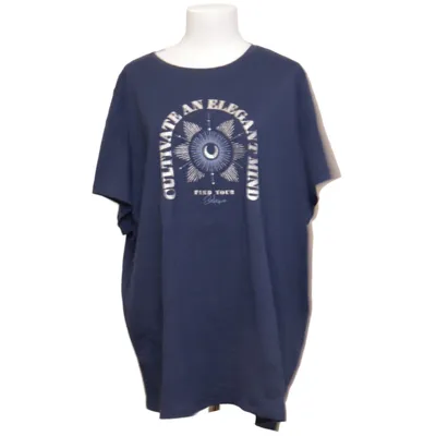 T-shirt (Blå) från ONLY Carmakoma Ekologisk bomull