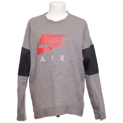 Sweatshirt (Gray, Black, Red) from Nike Cotton, Polyester