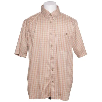 Short sleeve shirt (Orange, White) from Tom Hanbury Polyester