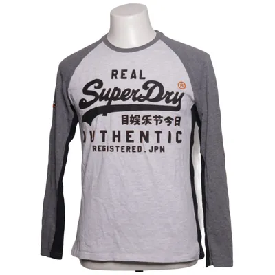 T-shirt (Gray, White, Black) from Superdry Cotton, Polyester