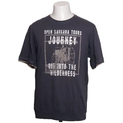 T-shirt (Blå, Beige) fra Jim Spencer Bomuld