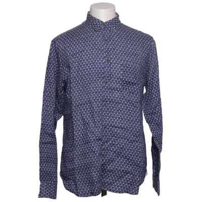 Shirt (Blauw, Wit) van Torn Linnen