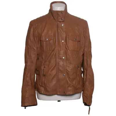 Leather jacket (Brown) from Zimmert Leather, Polyester