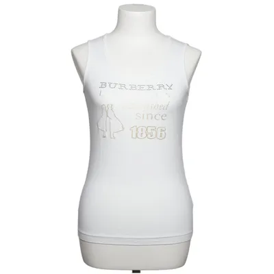 Top (Hvid) fra Burberry Bomuld, Elastan