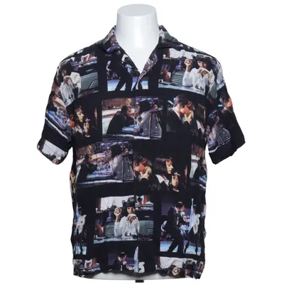 Kortärmad skjorta (Svart, Flerfärgad) från Pull & Bear