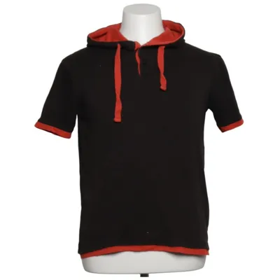 Korte mouwen capuchon sweater (Grijs, Rood) van Merish