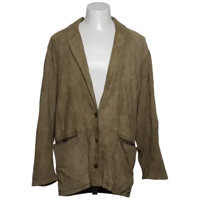 Läderjacka (Beige) från Members Only Acetat, Skinn