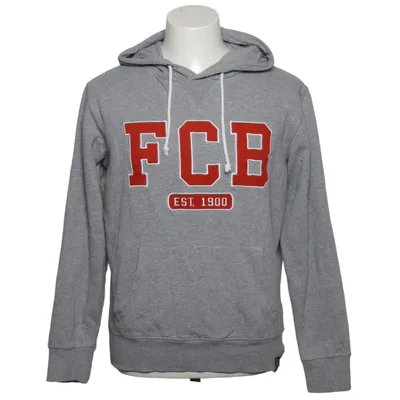 Kapuzenpullover (Grau, Rot) von FC Barcelona Baumwolle, Polyester