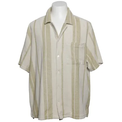 Short sleeve shirt (Orange) from H&M Man Cotton, Polyester