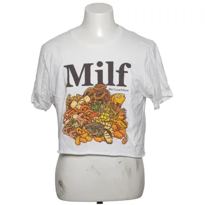 Crop top (Wit, Meerkleurig) van Pampling Katoen