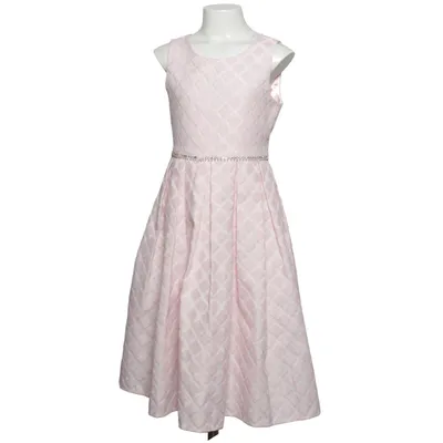 Robe de fille de fleur (Rose, Blanc) de Couture Princess Polyester