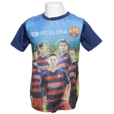 Fodboldtrøje (Blå, Flerfarvet) fra FC Barcelona Polyester