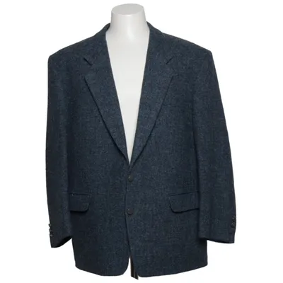 Blazer (Blue, Gray) from Harris Tweed Wool