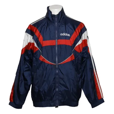Træningsjakke (Blå, Rød, Hvid) fra Adidas Bomuld, Polyamid, Polyester