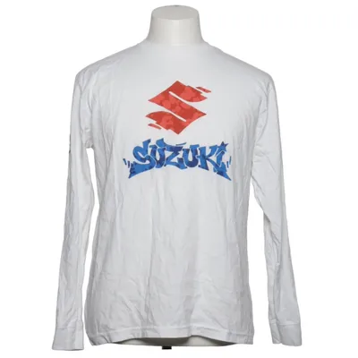 Langærmet t-shirt (Hvid, Rød, Blå) fra Warrior Bomuld