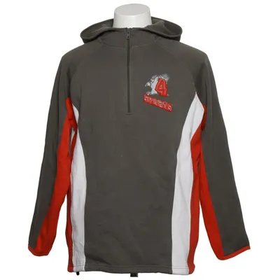 Sweat à capuche (Gris, Rouge, Blanc) de 4 Sports Coton, Polyester