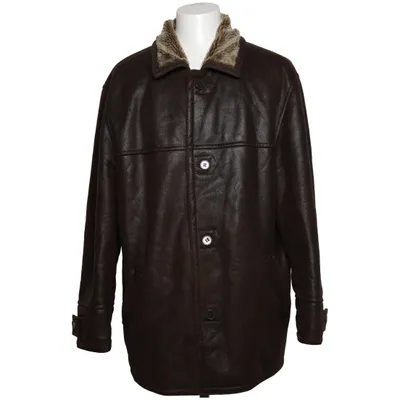Shearling jacket (Brown) from Commander Acrylic, Polyester