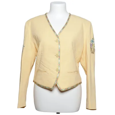 Blazer (Gul, Flerfarvet) fra Kenzo Jungle Acetat, Linned, Viscose