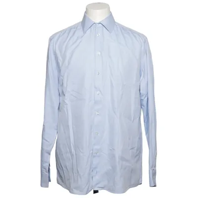 Shirt (Blauw) van Kuhn Maßkonfektion Katoen