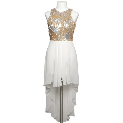 Kjole (Hvid, Guld) fra ASOS Petite Elastan, Polyester, Viscose