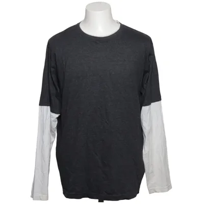 Langarmshirt (Grau, Weiß) von Identic Baumwolle, Viskose
