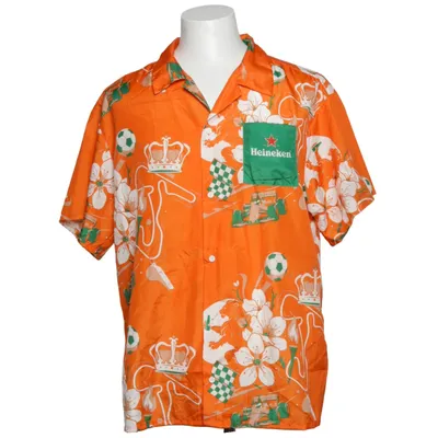 Short sleeve shirt (Orange, Multicolored) from Heineken Recycled polyester