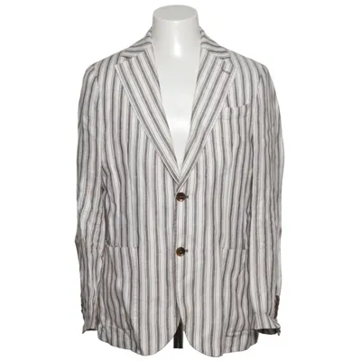Blazer (White, Gray) from Gutteridge Linen