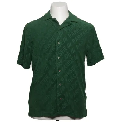 Kortärmad skjorta (Grön) från Parkside Bomull, Återvunnen polyester