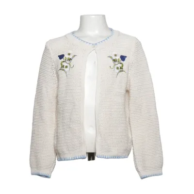 Cardigan (White, Blue) from H&M x Georgia Beaumont Cotton, Polyester