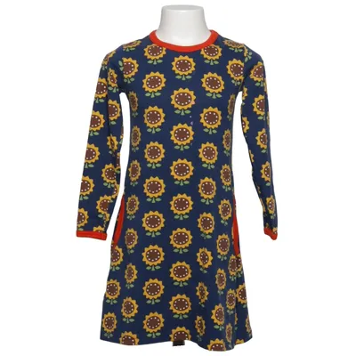 Dress (Blue, Yellow, Red) from Maxomorra Cotton, Elastane