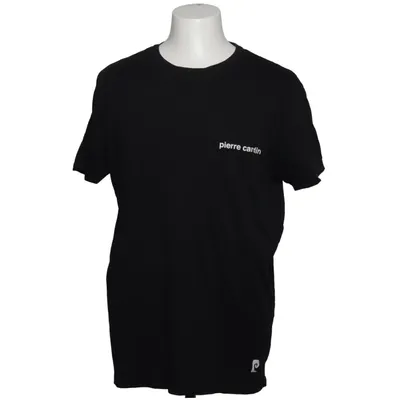 T-shirt (Zwart) van Pierre Cardin Katoen