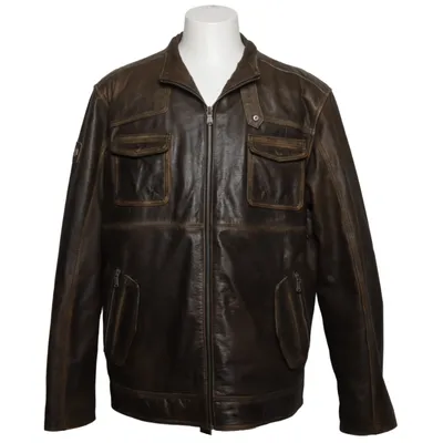 Lederjacke (Braun) von Emilio Adani Leder