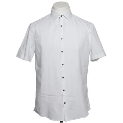 Chemise à manches courtes (Blanc) de Jake*s Collection Coton, Élasthane, Polyester