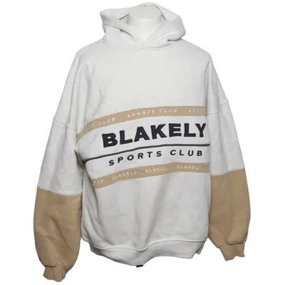 Huvtröja (Grå, Beige) från Blakely Bomull, Polyester