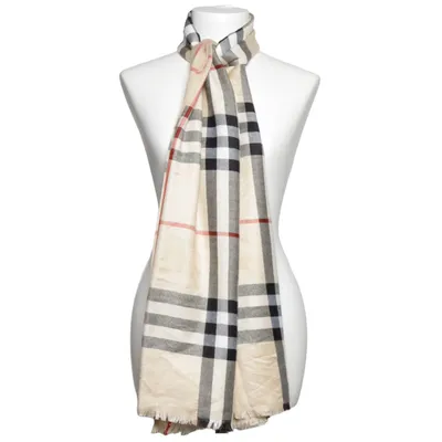 Halsduk (Beige, Svart, Röd) från Burberry Kashmir
