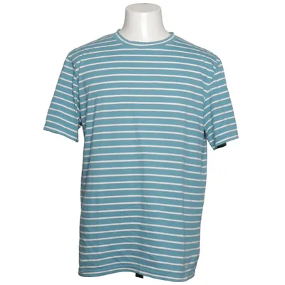 T-shirt (Blau, Weiß) von Zine Baumwolle, Polyester