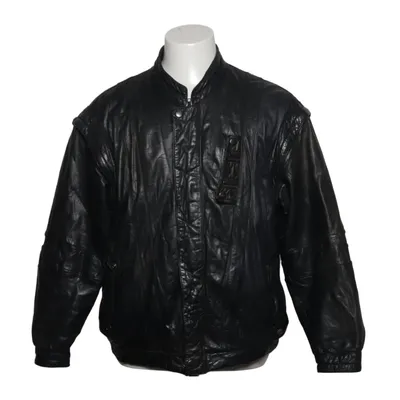 Leather jacket (Black) from Montes Cotton, Leather, Polyester