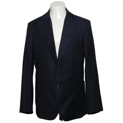 Blazer (Blauw) van Luca Faloni Viscose, Wol