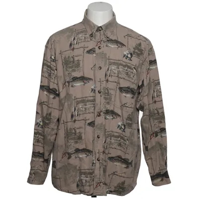 Button down shirt (Beige, Multicolored) from Red Head Cotton