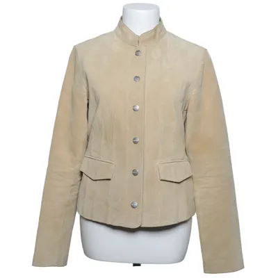 Læderjakke (Beige) fra Balmain Læder