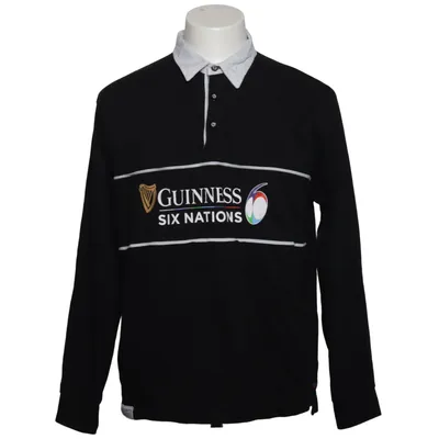 Rugbytrøje (Sort, Hvid) fra Guinness Bomuld
