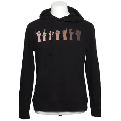 Sweat à capuche (Noir) de Lane Seven Coton, Polyester