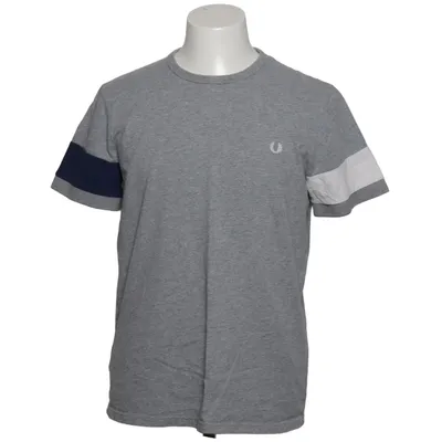 T-shirt (Gray, Blue, White) from Fred Perry Cotton